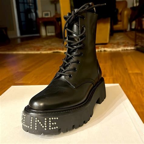 celine combat boots|celine studded boots.